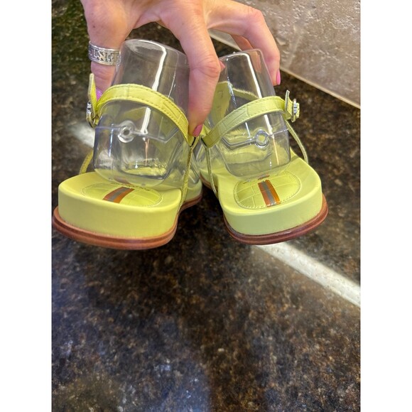 Sam Edelman Naomi Thing Sandal Lime Croc Size 9 NEW - Picture 5 of 10